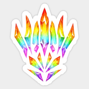 Rainbow pride crystals Sticker